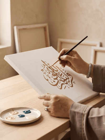 Premium Abstract Golden Art Canvas