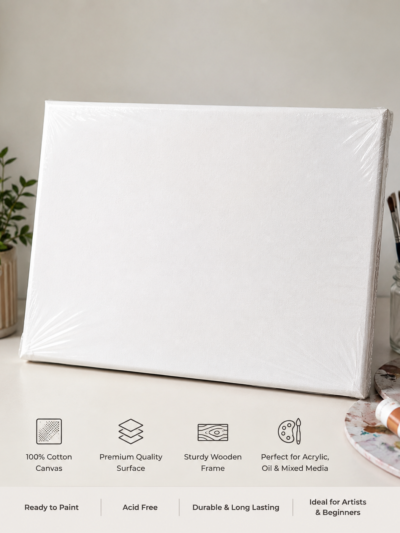 White Stretched Canvas – Ready to Paint | Premium Art Canvas