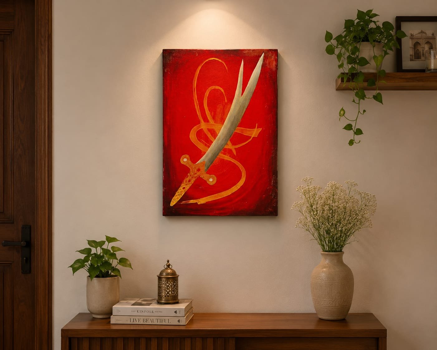 Zulfiqar Sword of Hazrat Ali (RA) Islamic Wall Art | Islamic Calligraphy & Sword Artwork - Image 3