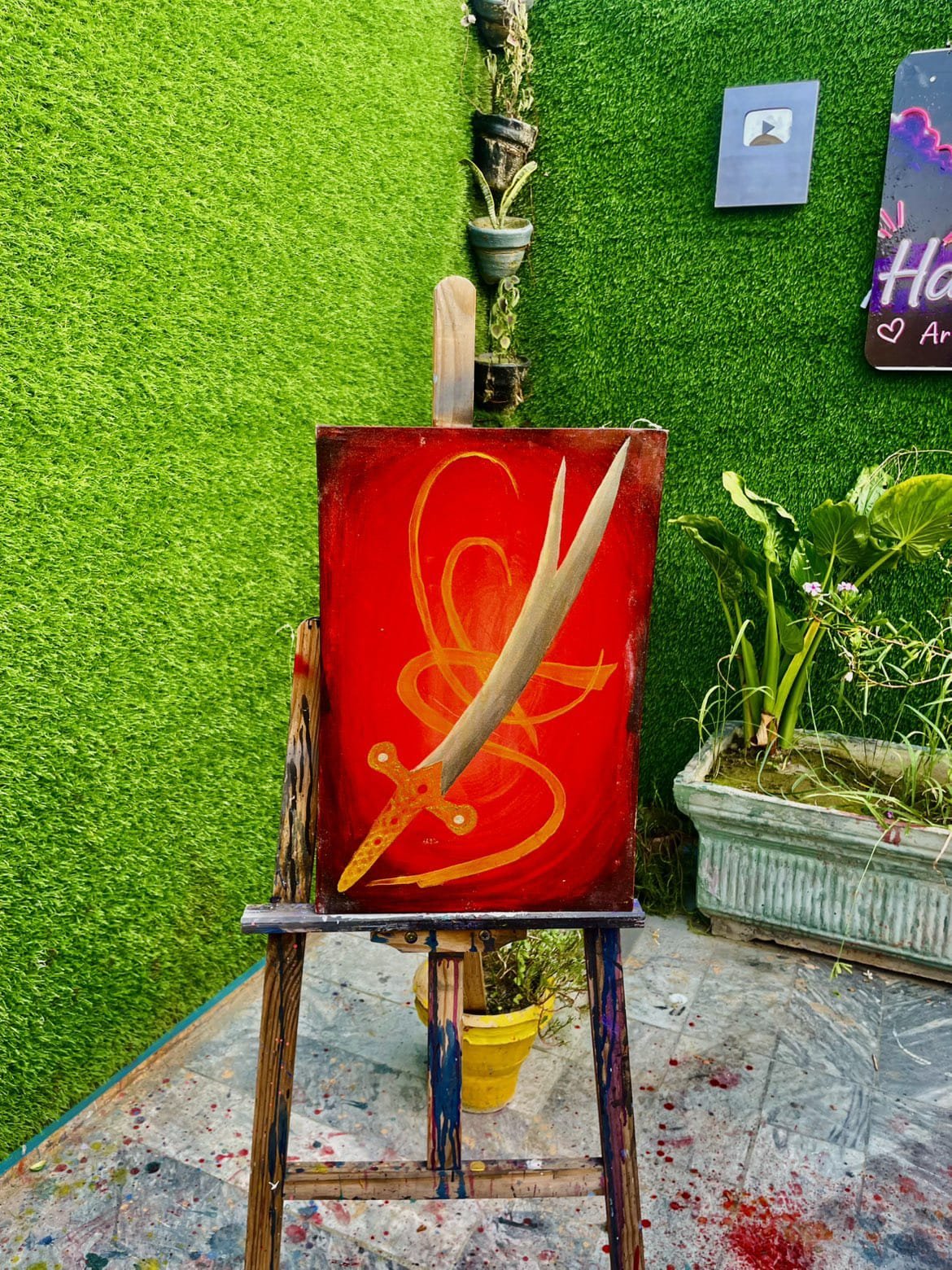 Zulfiqar Sword of Hazrat Ali (RA) Islamic Wall Art | Islamic Calligraphy & Sword Artwork - Image 2