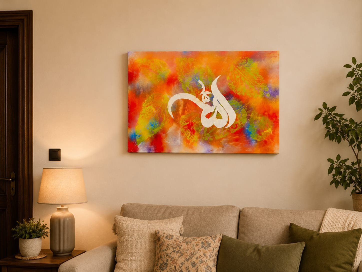 Allah Islamic Wall Art | Arabic Calligraphy | Muslim Home Decor - Image 3