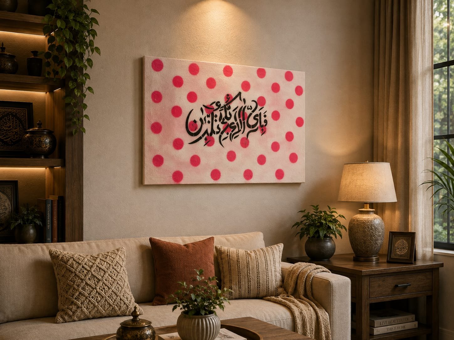 Fa Bi Ay Aala I Rabbikuma Tukazziban Islamic Wall Art | Quranic Calligraphy - Image 3