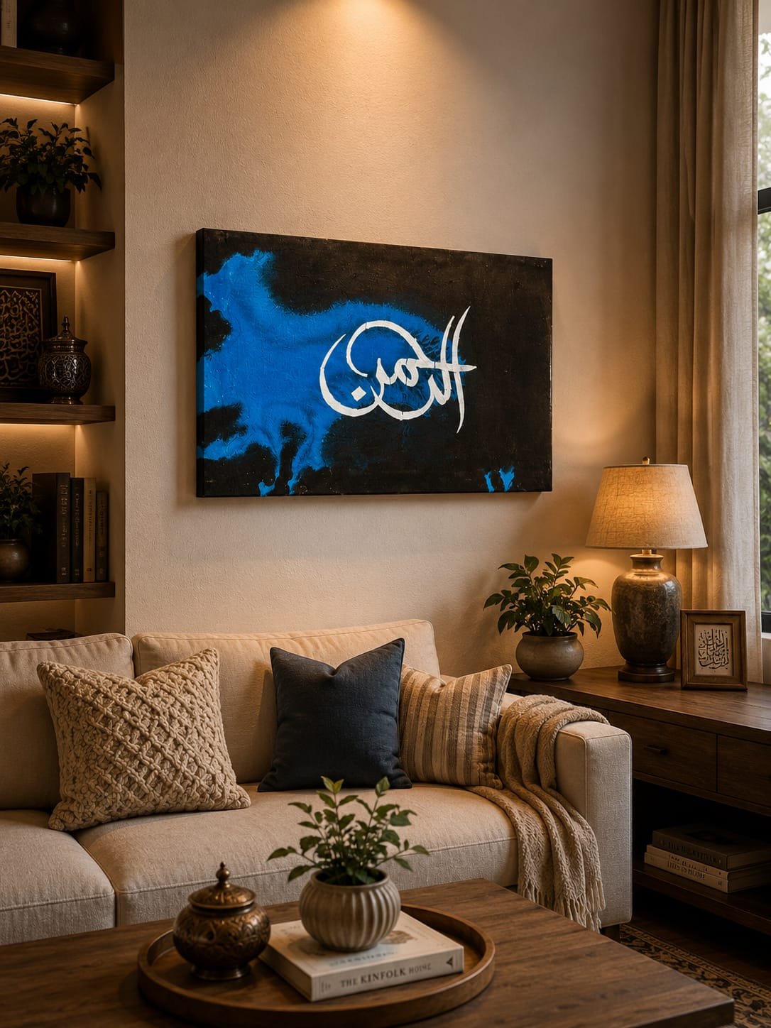 Ar-Rahman Islamic Wall Art – Handmade Islamic Painting - Image 3