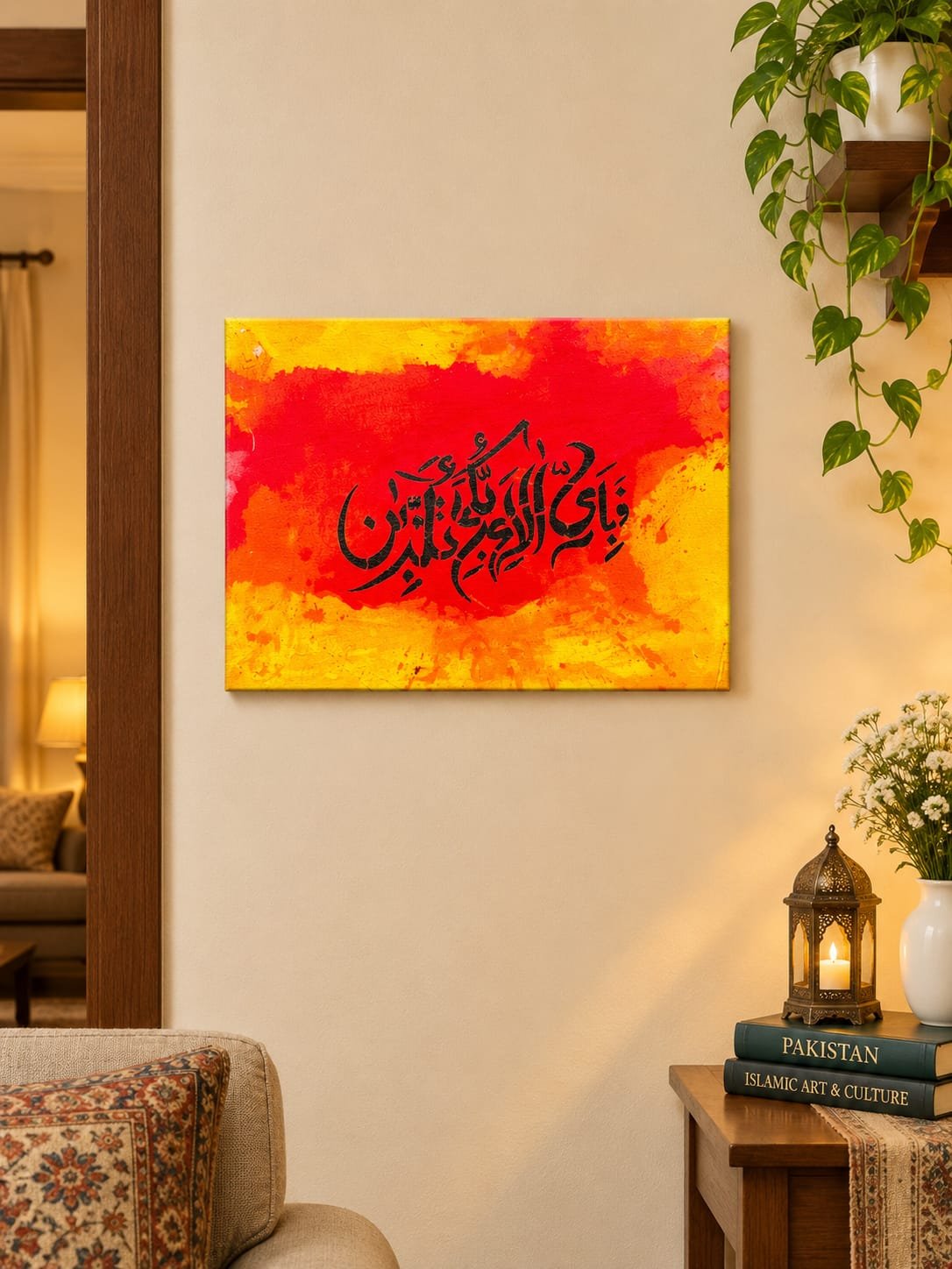 Fabi Ayyi Ala Rabbikuma Tukazziban Islamic Wall Art - Image 3